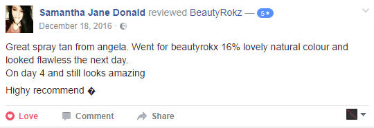 spray tan review beautyrokz spray tan product