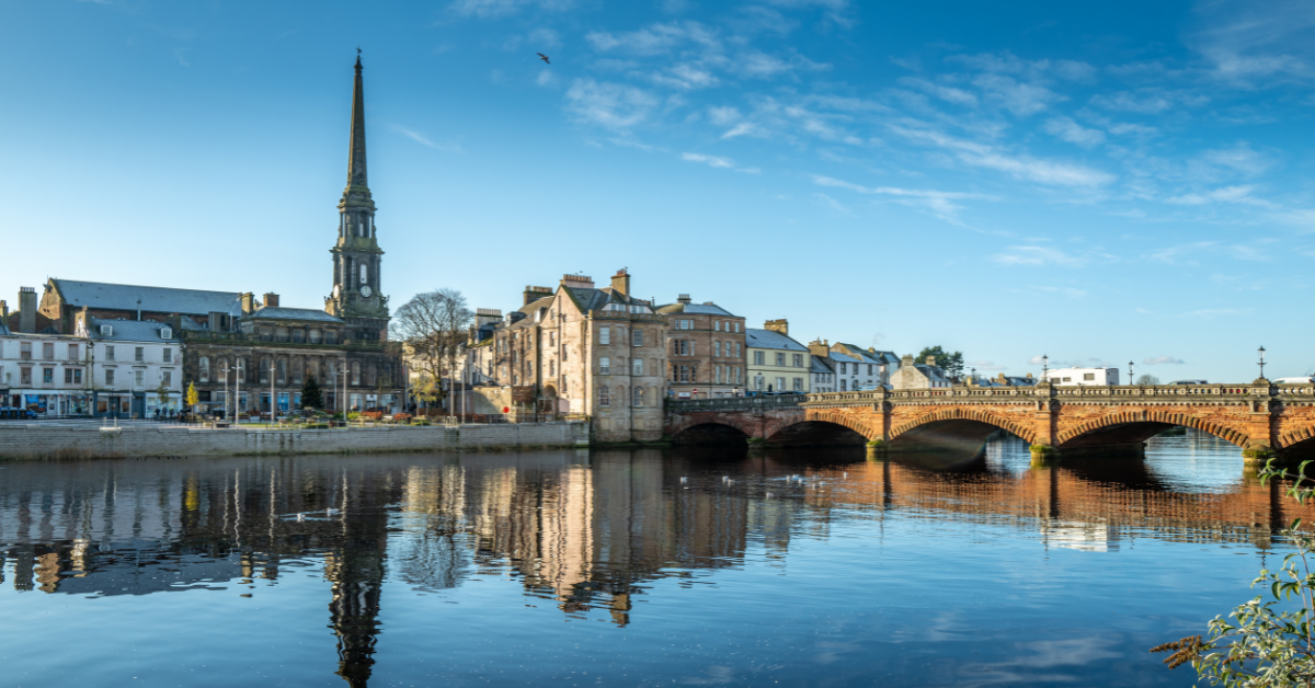 Ayr harbour and town, one of the many Ayrshire towns BeautyRokz covers