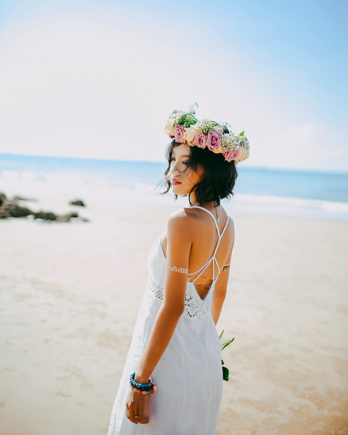 Bride with a natural wedding day spray tan | BeautyRokz Ayrshire