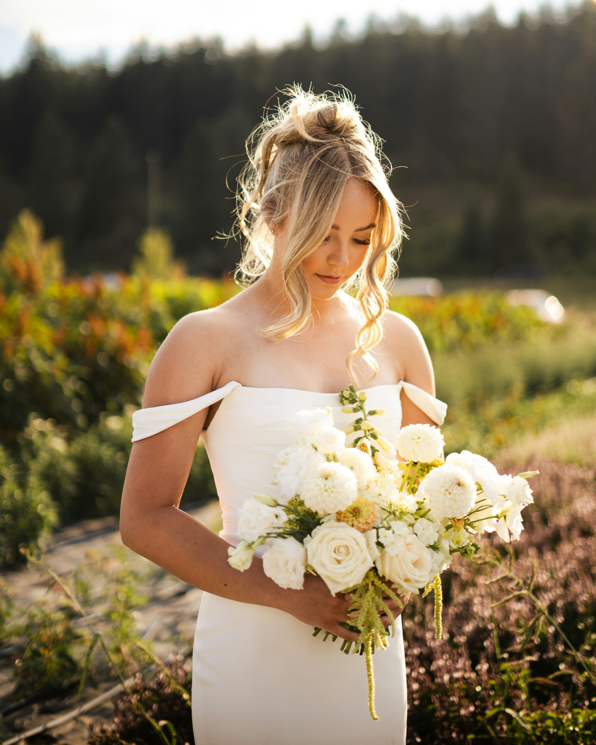 Bride on her wedding day showing an even bridal spray tan, Ayrshire | BeautyRokz